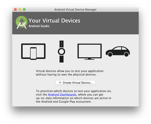 Android Studio AVD Manager
